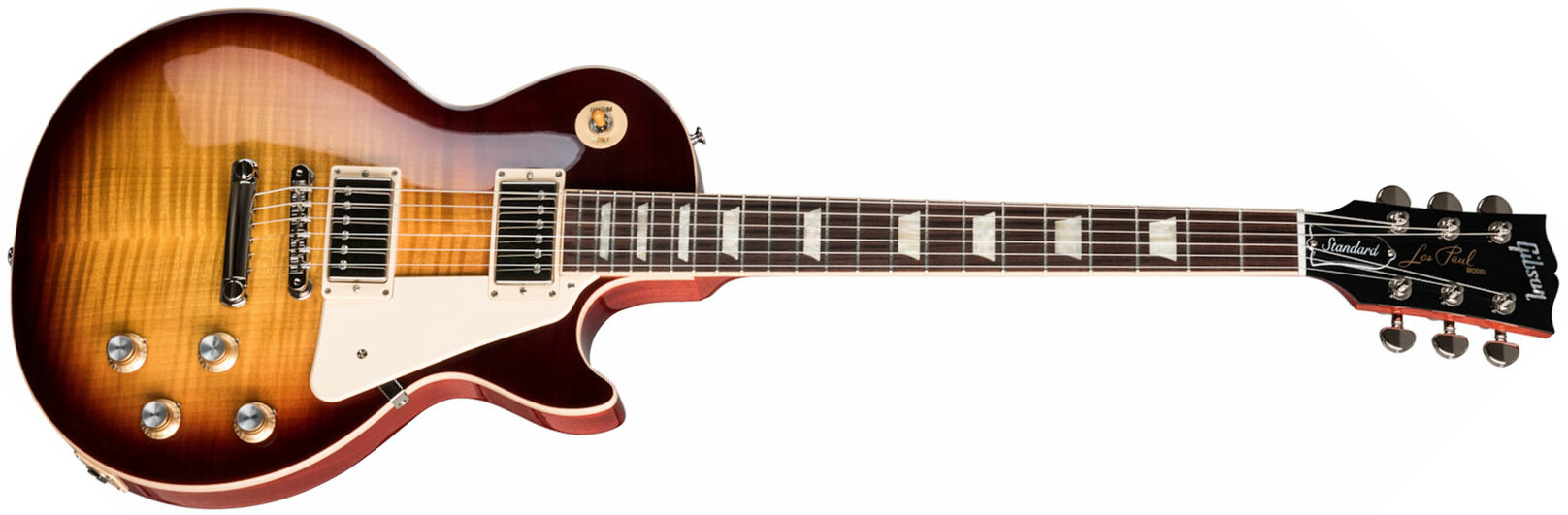 Gibson Les Paul Standard 60s Original 2h Ht Rw - Bourbon Burst - Single-Cut-E-Gitarre - Main picture