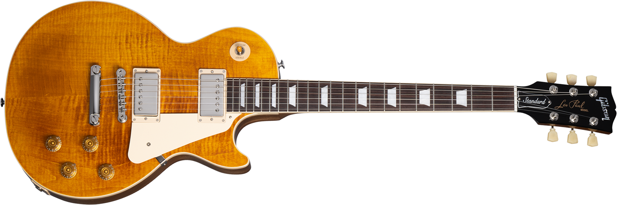 Gibson Les Paul Standard Custom Color Original Usa 2h Ht Rw - Honey Amber - Single-Cut-E-Gitarre - Main picture