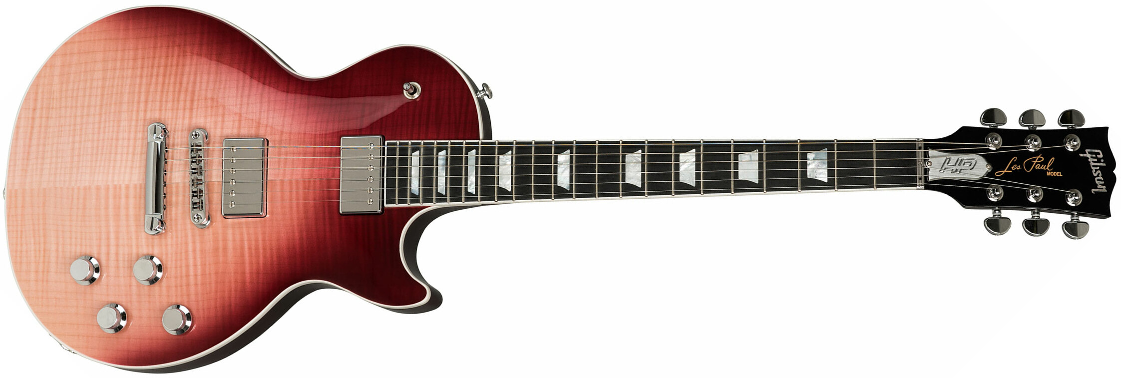 Gibson Les Paul Standard Hp-ii 2018 2h Ht Ric - Hot Pink Fade - Single-Cut-E-Gitarre - Main picture