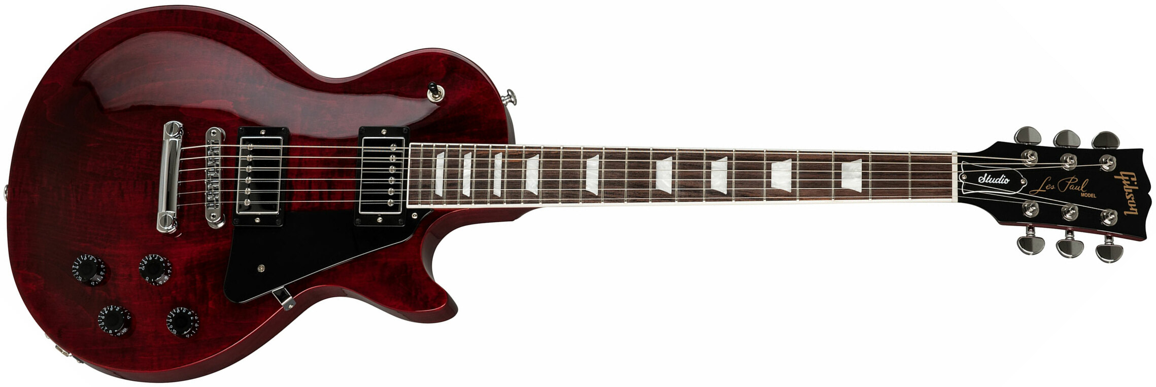 Gibson Les Paul Studio 2019 Hh Ht Rw - Wine Red - Single-Cut-E-Gitarre - Main picture