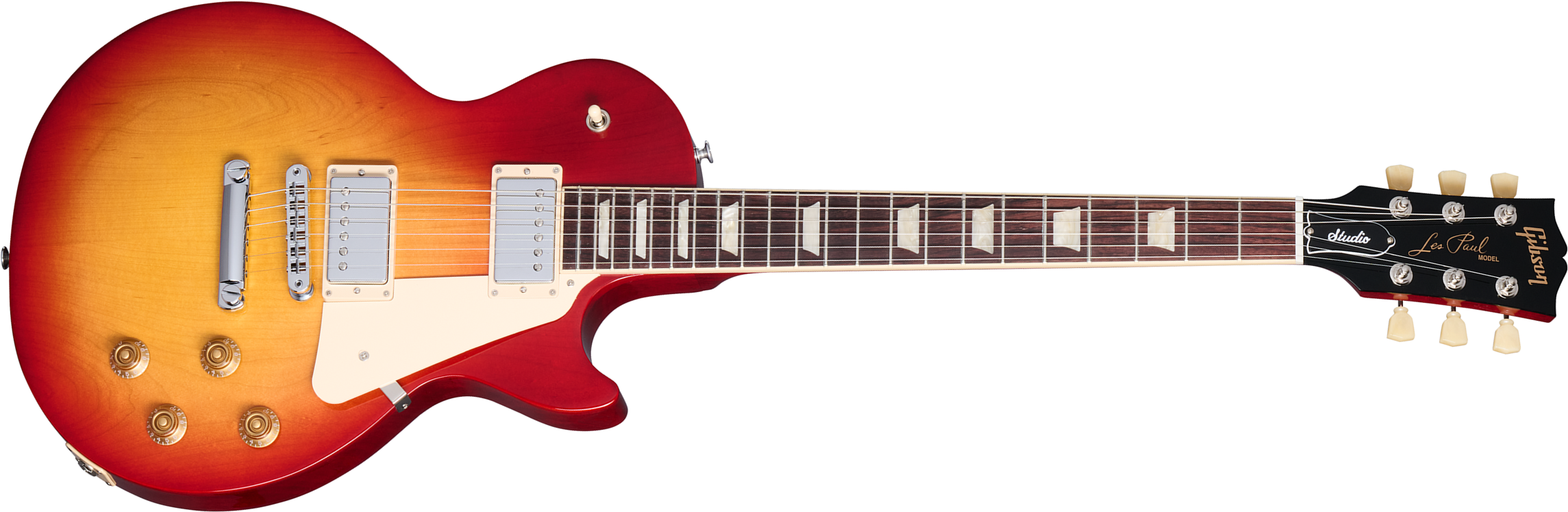 Gibson Les Paul Studio 2h Burstbucker Pro Ht Rw - Cherry Sunburst - Single-Cut-E-Gitarre - Main picture