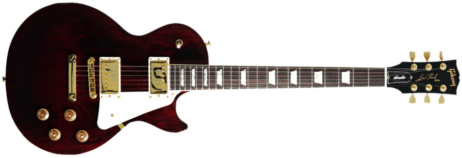 Gibson Les Paul Studio Gh Modern 2h Burstbucker Pro Ht Rw - Wine Red - Single-Cut-E-Gitarre - Main picture