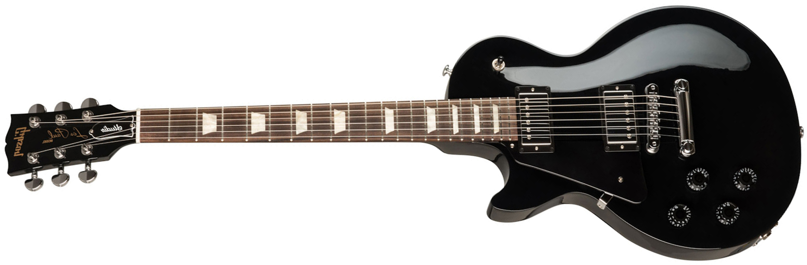 Gibson Les Paul Studio Modern 2020 Lh Gaucher 2h Ht Rw - Ebony - E-Gitarre für Linkshänder - Main picture