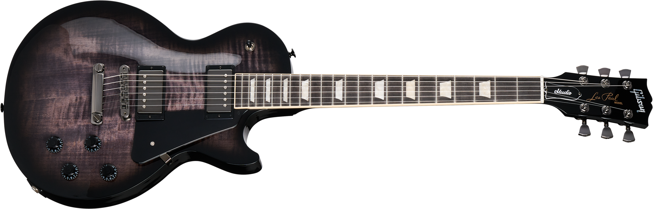 Gibson Les Paul Studio Session 2h Ht Eb - Translucent Ebony Burst - Single-Cut-E-Gitarre - Main picture