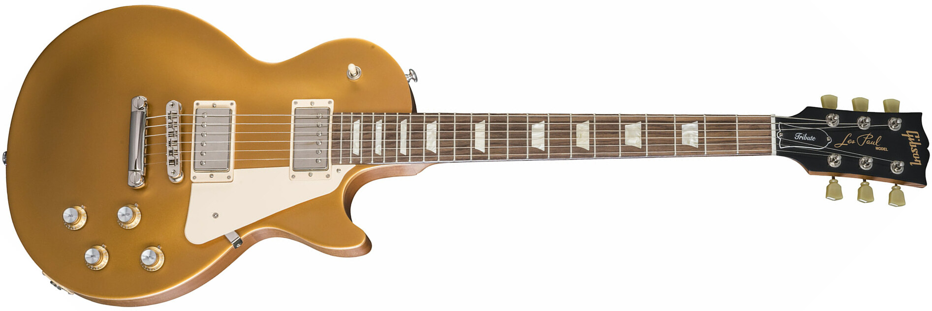 Gibson Les Paul Tribute 2018 - Satin Gold Top - Single-Cut-E-Gitarre - Main picture