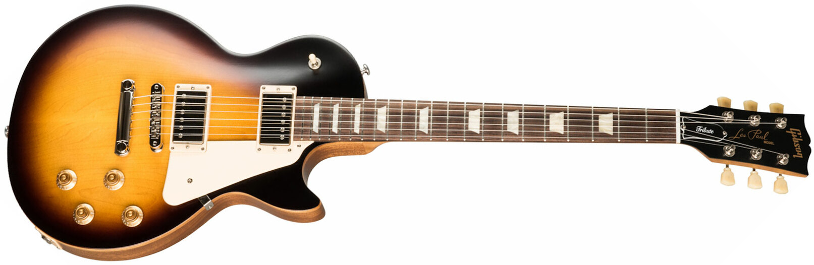 Gibson Les Paul Tribute Modern 2h Ht Rw - Satin Tobacco Burst - Single-Cut-E-Gitarre - Main picture