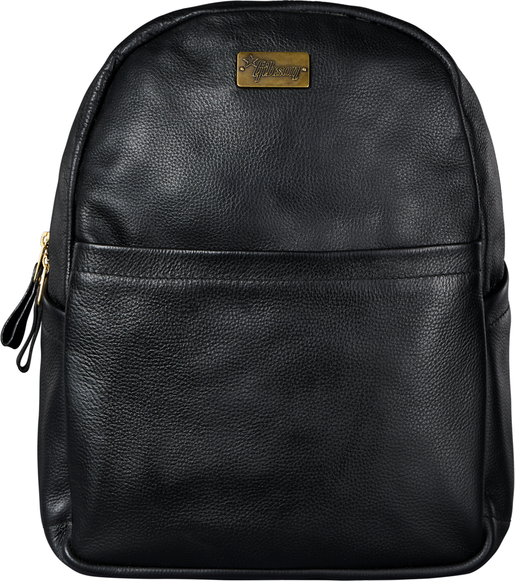 Gibson Lifton Leather Backpack Sac A Dos Cuir Black - Werbe Rucksack - Main picture