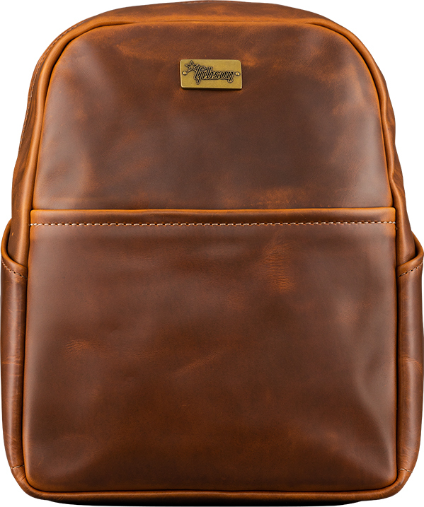 Gibson Lifton Leather Backpack Sac A Dos Cuir Brown - Werbe Rucksack - Main picture