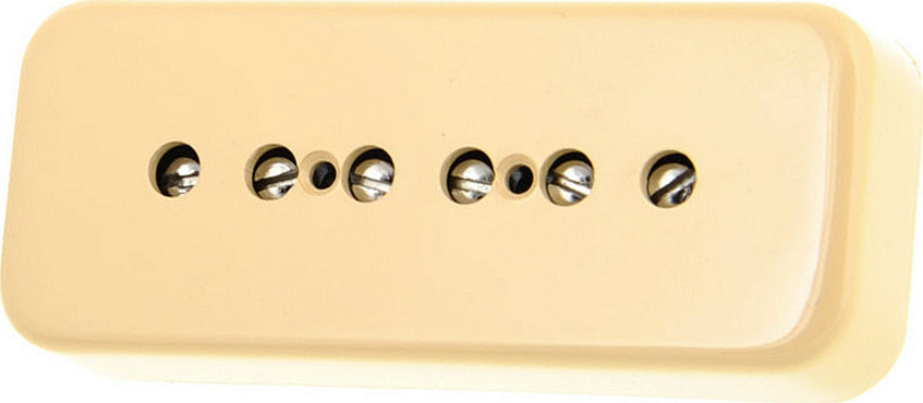 Gibson P-90 Single Coil Soapbar Cover Creme - Gitarre Tonabnehmer - Main picture