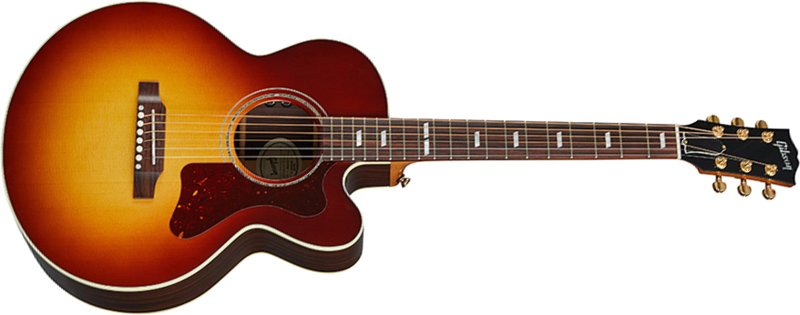 Gibson Parlor Modern Ec Rosewood Small Body Cw Epicea Palissandre Ric - Rosewood Burst - Westerngitarre & electro - Main picture