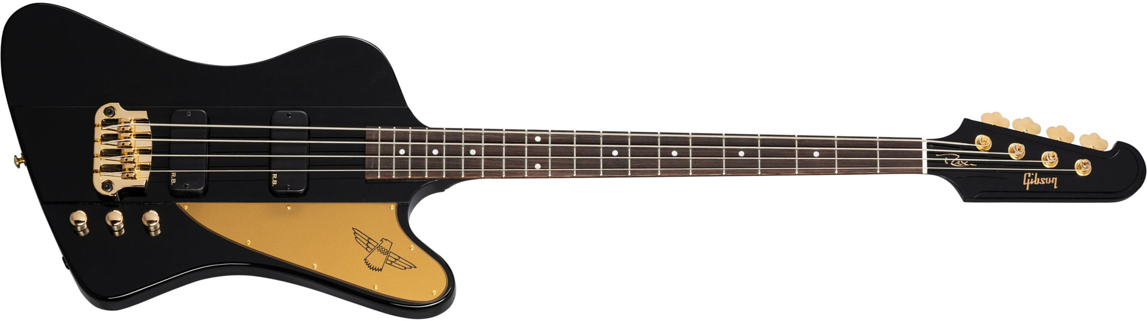 Gibson Rex Brown Thunderbird Signature Active Rw - Ebony - Solidbody E-bass - Main picture