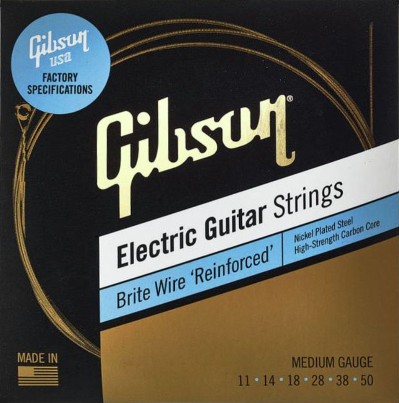 Gibson Seg-bwr11 Brite Wire Reinforced Nps Electric Guitar Medium 6c 11-50 - E-Gitarren Saiten - Main picture