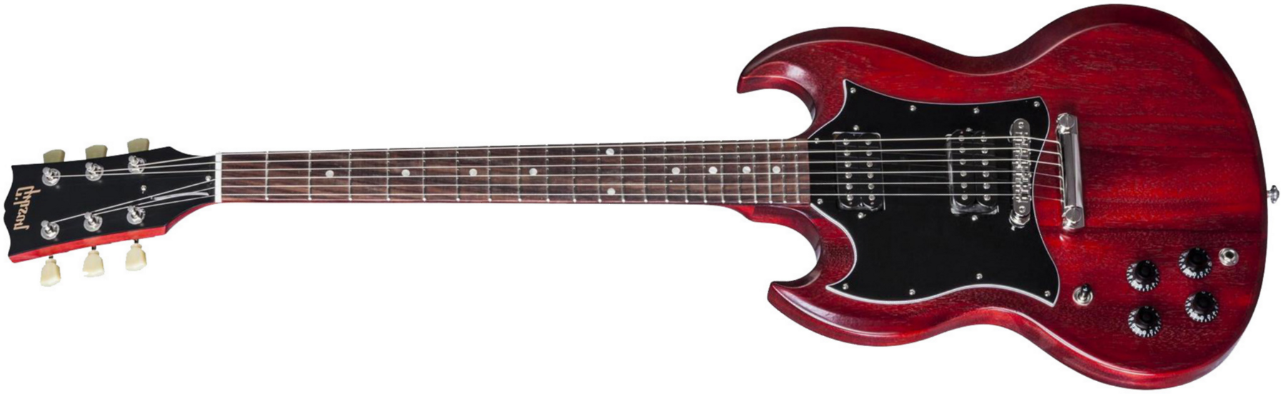Gibson Sg Faded 2017 T Lh Traditional Gaucher - Worn Cherry - E-Gitarre für Linkshänder - Main picture