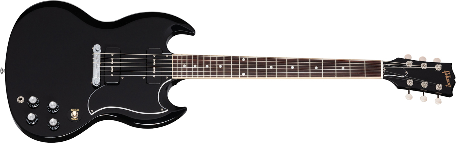 Gibson Sg Special Original 2021 2p90 Ht Rw - Ebony - Double Cut E-Gitarre - Main picture