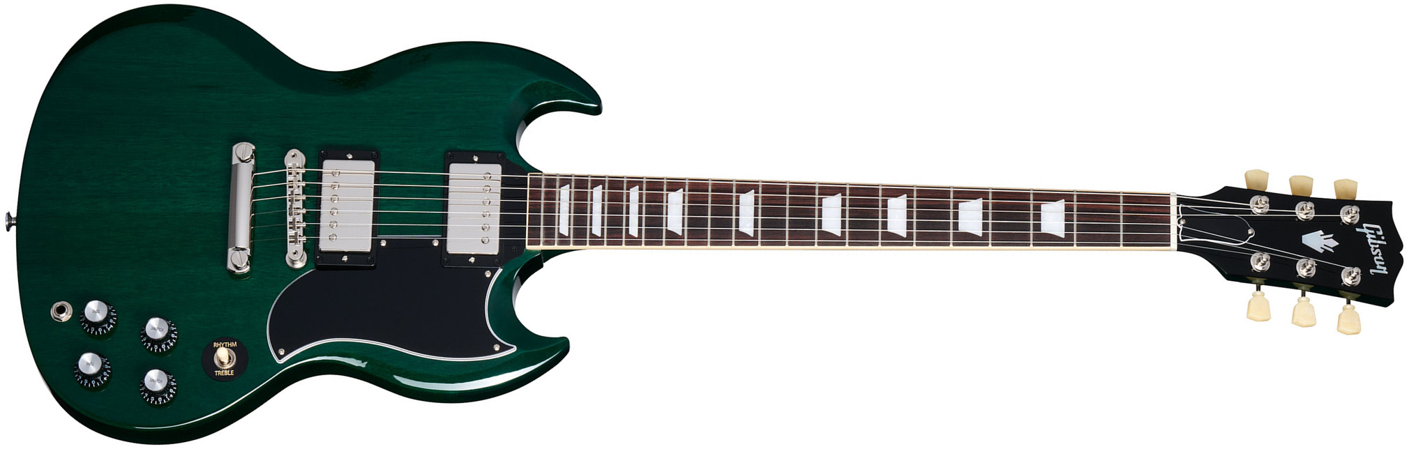 Gibson Sg Standard 1961 Custom Color 2h Ht Rw - Translucent Teal - Double Cut E-Gitarre - Main picture
