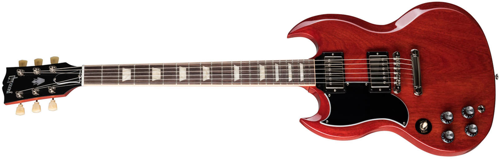 Gibson Sg Standard '61 Lh Gaucher 2h Ht Rw - Vintage Cherry - E-Gitarre für Linkshänder - Main picture