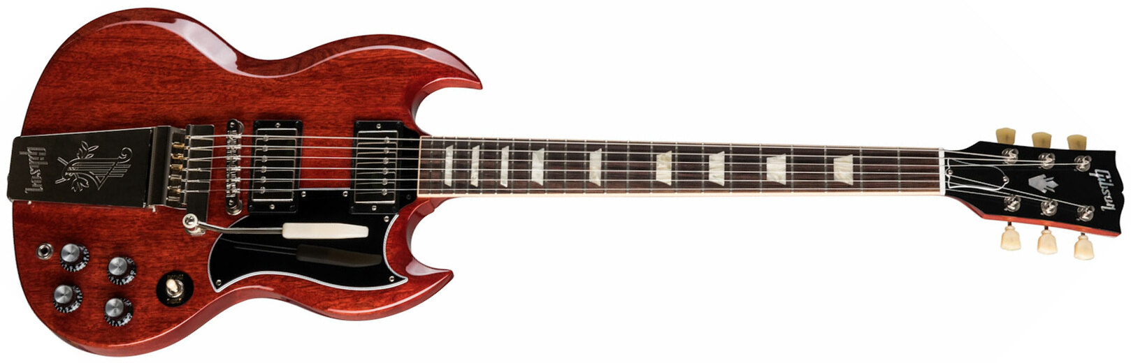 Gibson Sg Standard '61 Maestro Vibrola Original 2h Trem Rw - Retro-Rock-E-Gitarre - Main picture