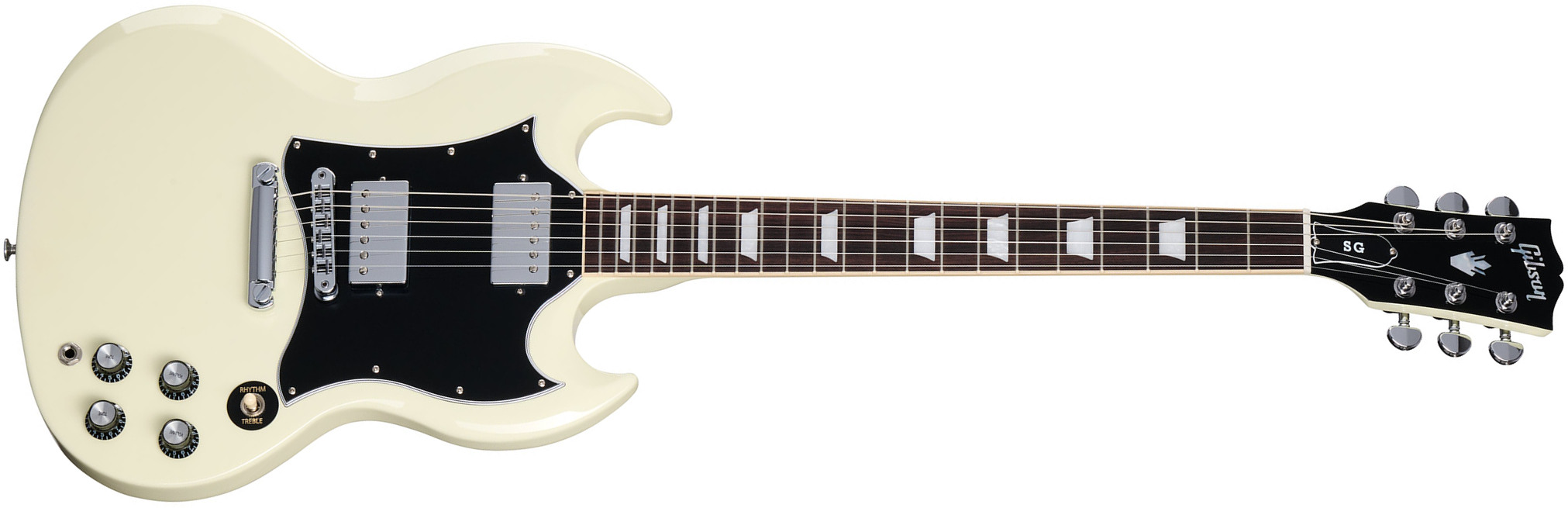 Gibson Sg Standard Custom Color 2h Ht Rw - Classic White - Double Cut E-Gitarre - Main picture