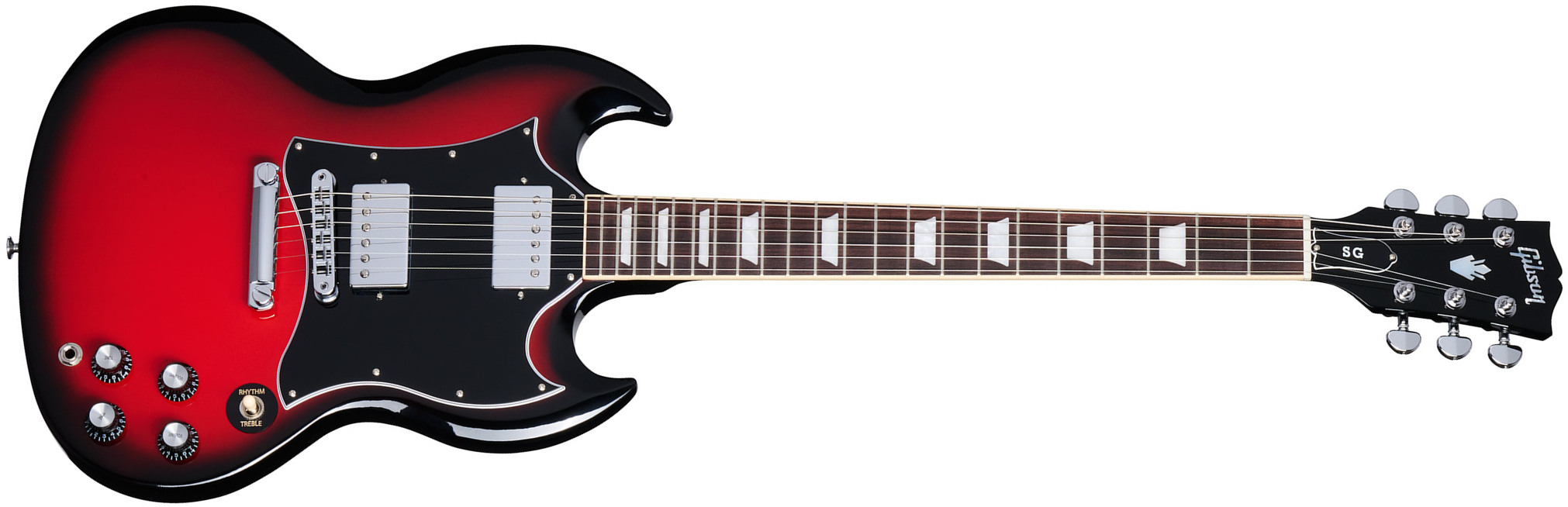 Gibson Sg Standard Custom Color 2h Ht Rw - Cardinal Red Burst - Double Cut E-Gitarre - Main picture