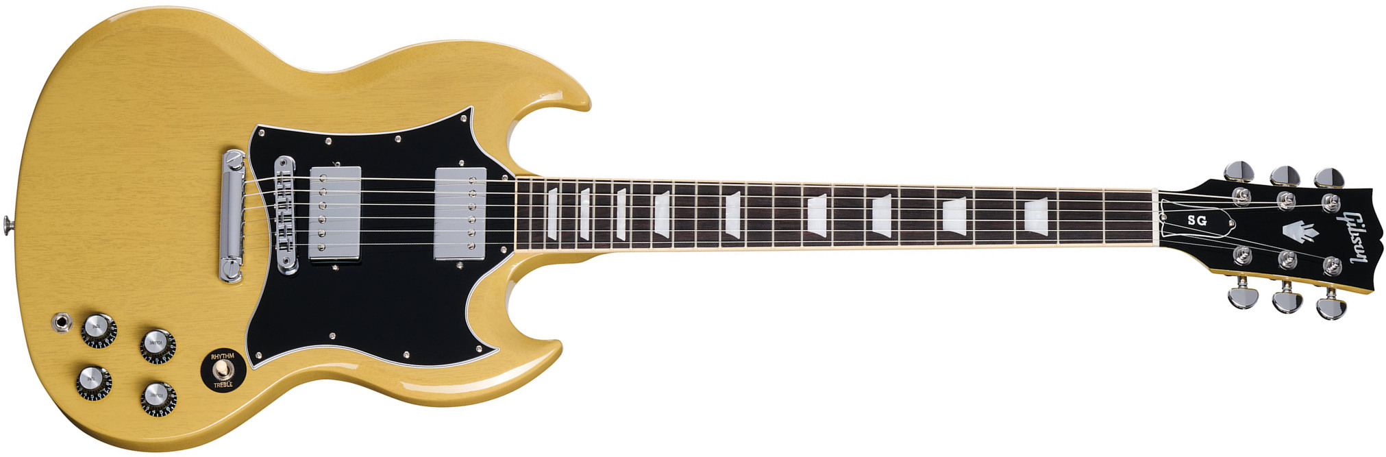 Gibson Sg Standard Custom Color 2h Ht Rw - Tv Yellow - Double Cut E-Gitarre - Main picture