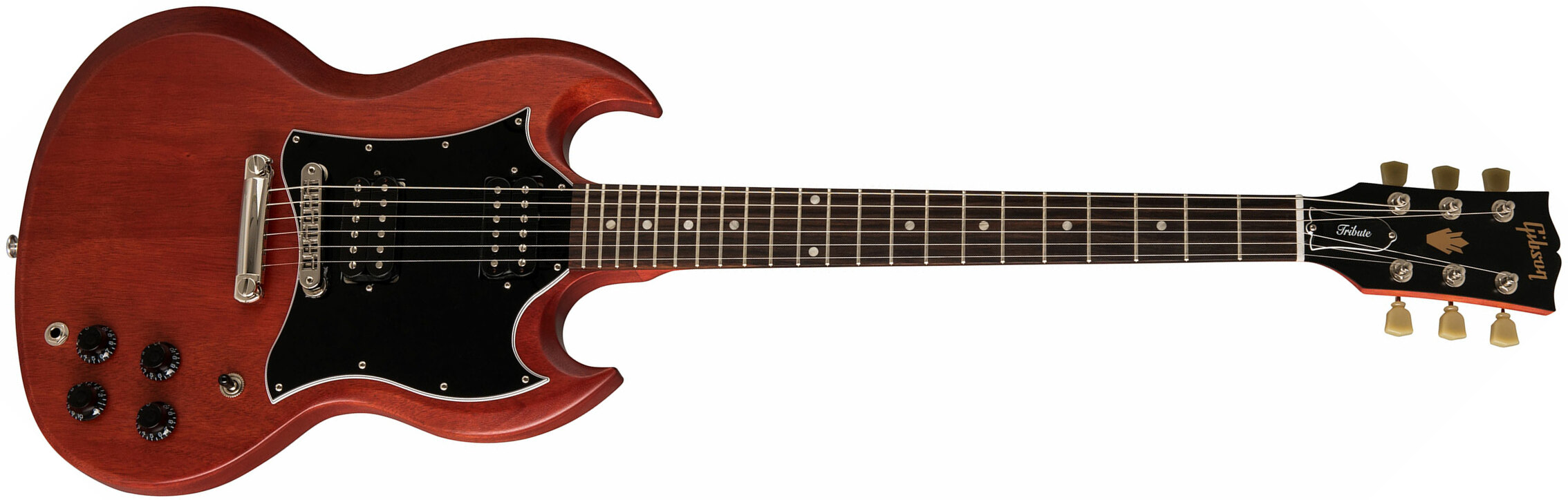 Gibson Sg Standard Tribute - Vintage Cherry Satin - Double Cut E-Gitarre - Main picture