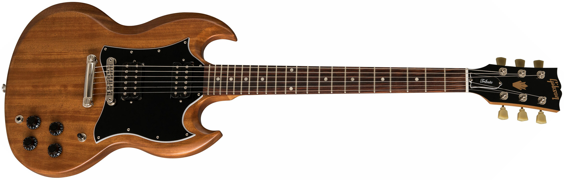 Gibson Sg Standard Tribute - Natural Walnut - Double Cut E-Gitarre - Main picture
