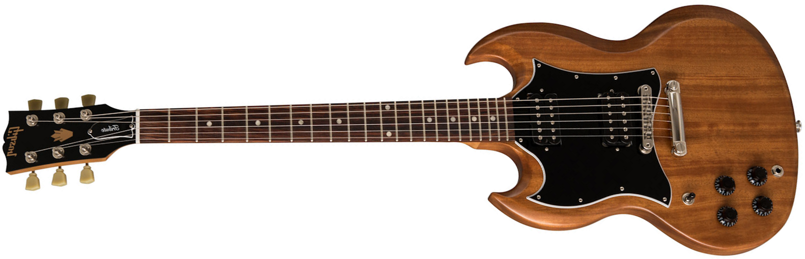Gibson Sg Tribute Lh Modern Gaucher 2h Ht Rw - Natural Walnut - E-Gitarre für Linkshänder - Main picture