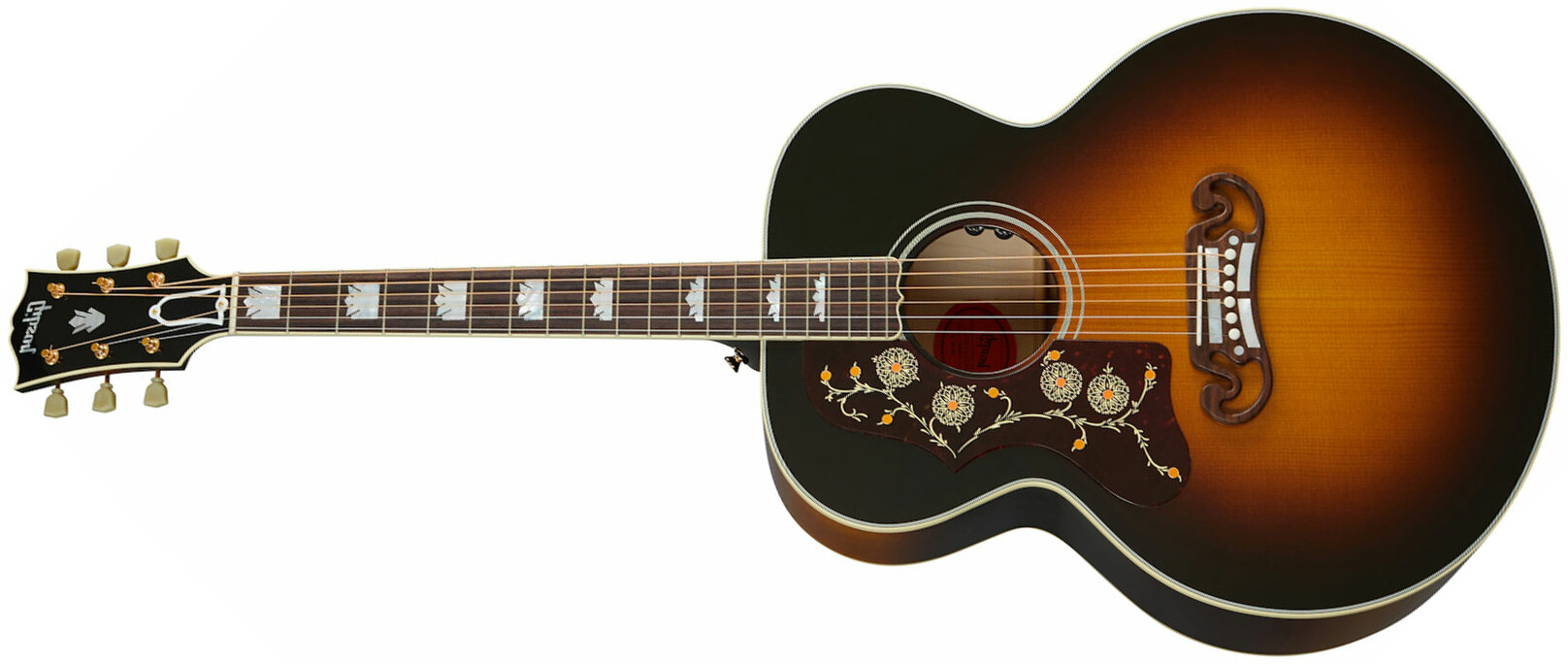 Gibson Sj-200 Original Gaucher 2020 Super Jumbo Epicea Erable Rw - Vintage Sunburst - Westerngitarre & electro - Main picture