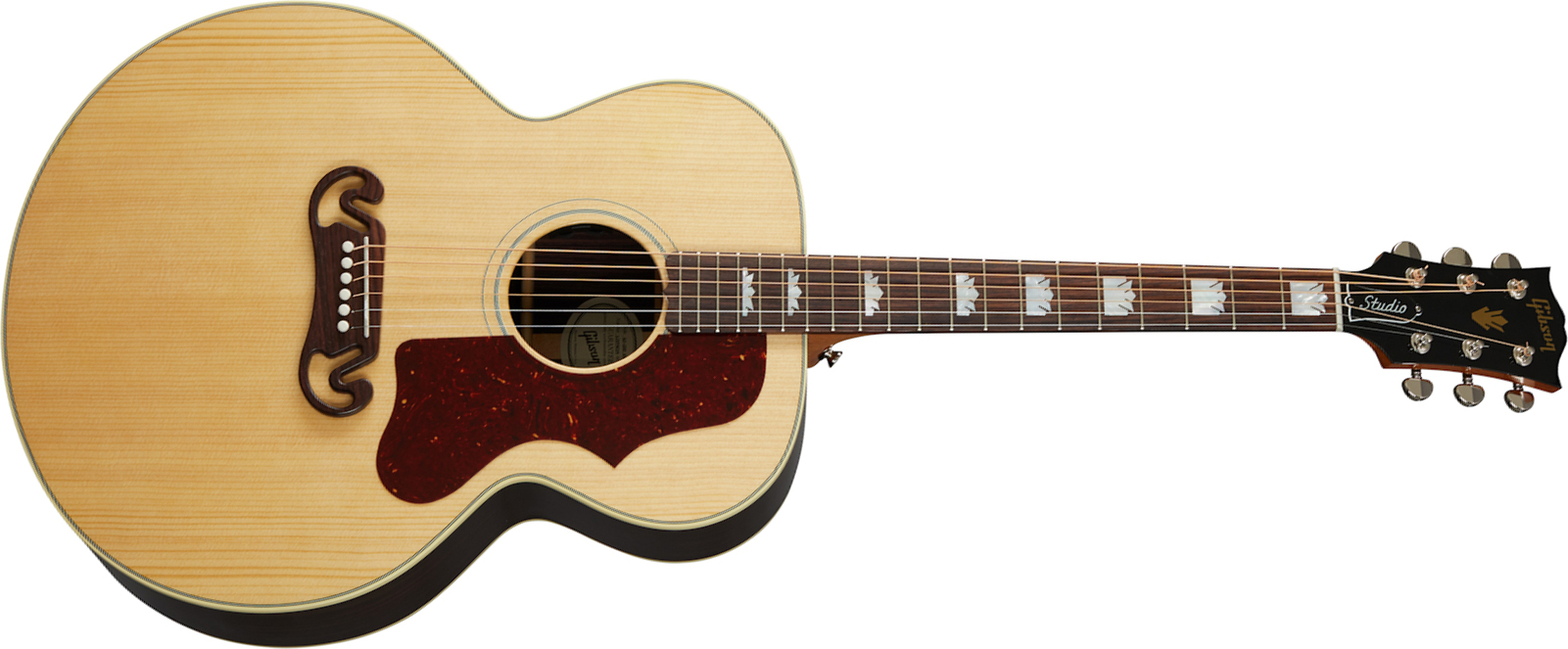 Gibson Sj-200 Studio Rosewood 2020 Super Jumbo Epicea Palissandre Rw - Antique Natural - Elektroakustische Gitarre - Main picture