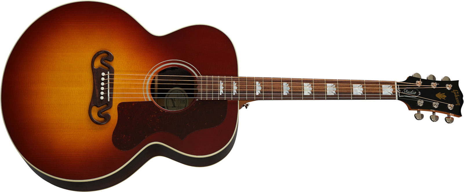 Gibson Sj-200 Studio Rosewood 2020 Super Jumbo Epicea Palissandre Rw - Burst - Elektroakustische Gitarre - Main picture