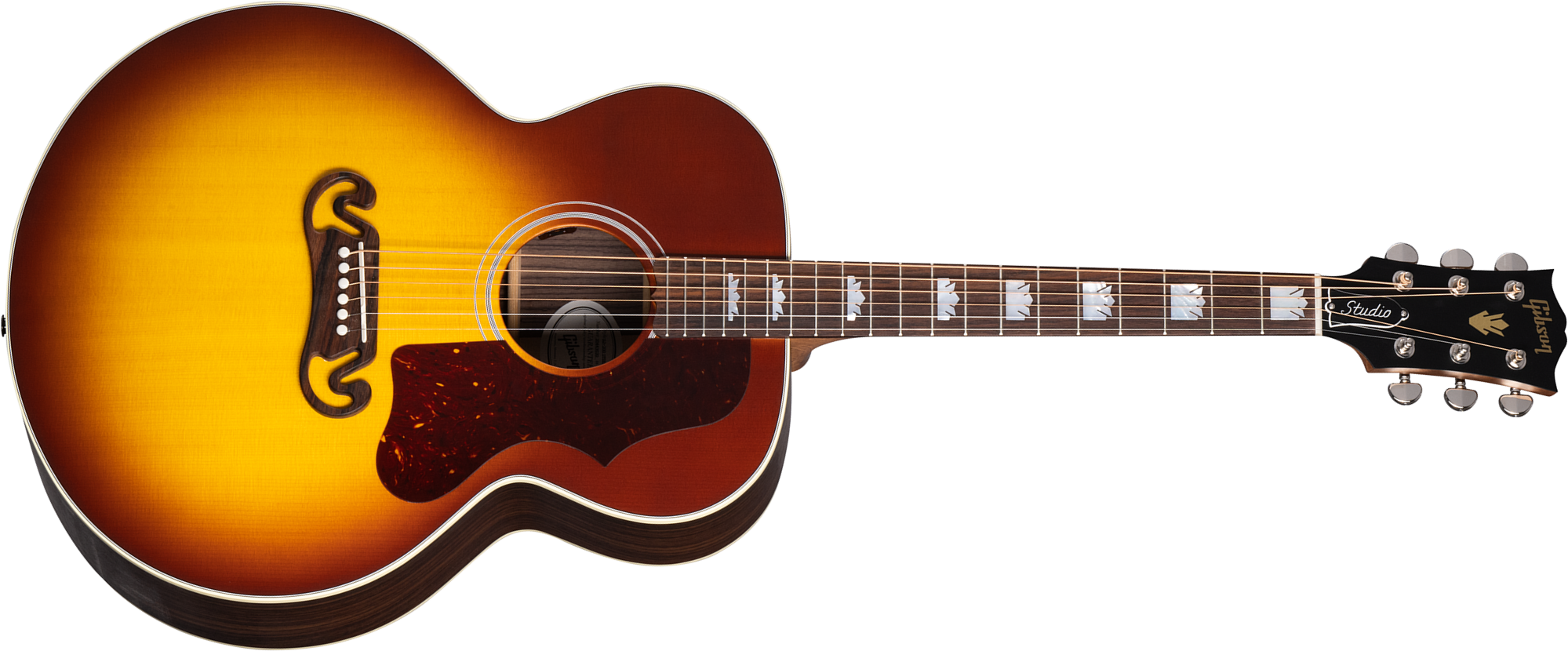 Gibson Sj-200 Studio Rosewood Modern 2024 Jumbo Epicea Palissandre Rw - Satin Rosewood Burst - Folk-Gitarre - Main picture