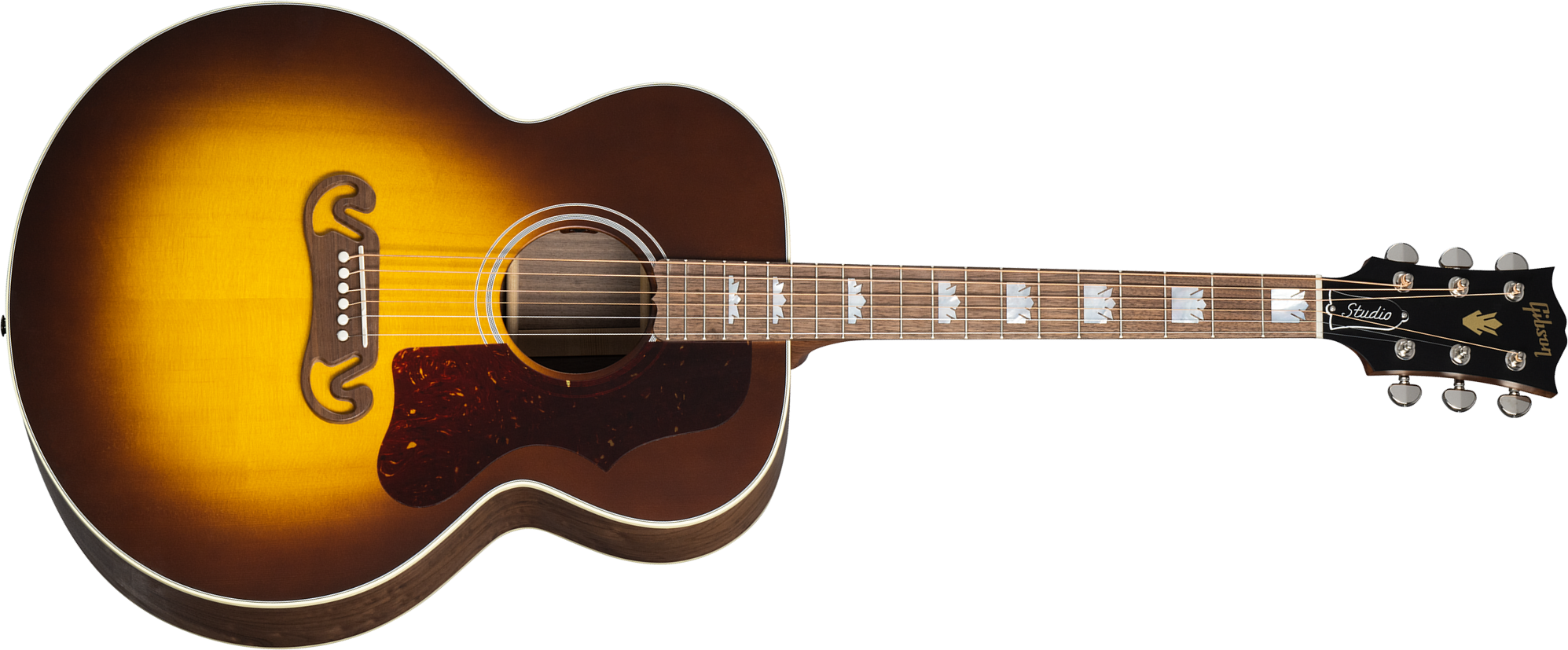 Gibson Sj-200 Studio Walnut Modern 2024 Jumbo Epicea Noyer Noy - Satin Walnut Burst - Folk-Gitarre - Main picture