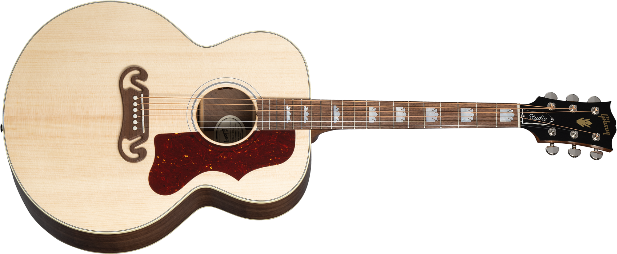 Gibson Sj-200 Studio Walnut Modern 2024 Jumbo Epicea Noyer Noy - Satin Natural - Folk-Gitarre - Main picture