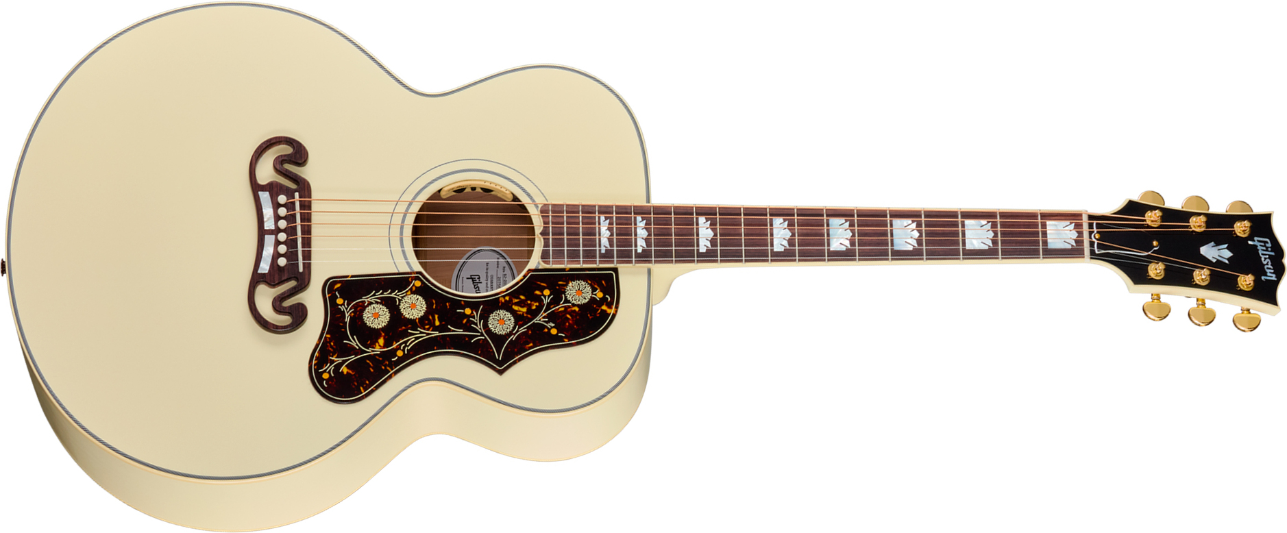 Gibson Sj200 Standard (baggs Hifi Dna) Jumbo 2026 Epicea Erable Rw - Classic White - Folk-Gitarre - Main picture