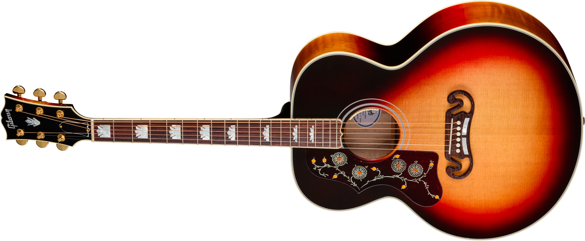 Gibson Sj200 Standard Maple Lh (baggs Hifi Dna) Jumbo Gaucher Epicea Erable Rw - Tri Burst - Folk-Gitarre - Main picture