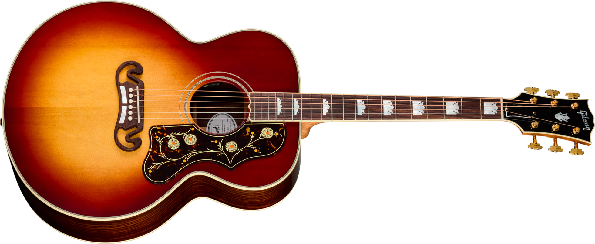 Gibson Sj200 Standard Rosewood (baggs Hifi Dna) Jumbo Epicea Palissandre Rw - Rosewood Burst - Folk-Gitarre - Main picture