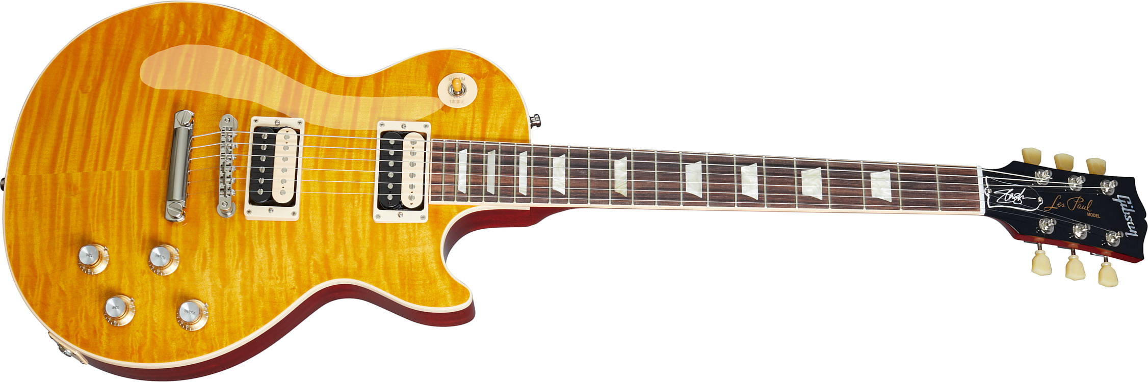 Gibson Slash Les Paul Standard 50's 2020 Original Signature 2h Ht Rw - Appetite Amber - Single-Cut-E-Gitarre - Main picture