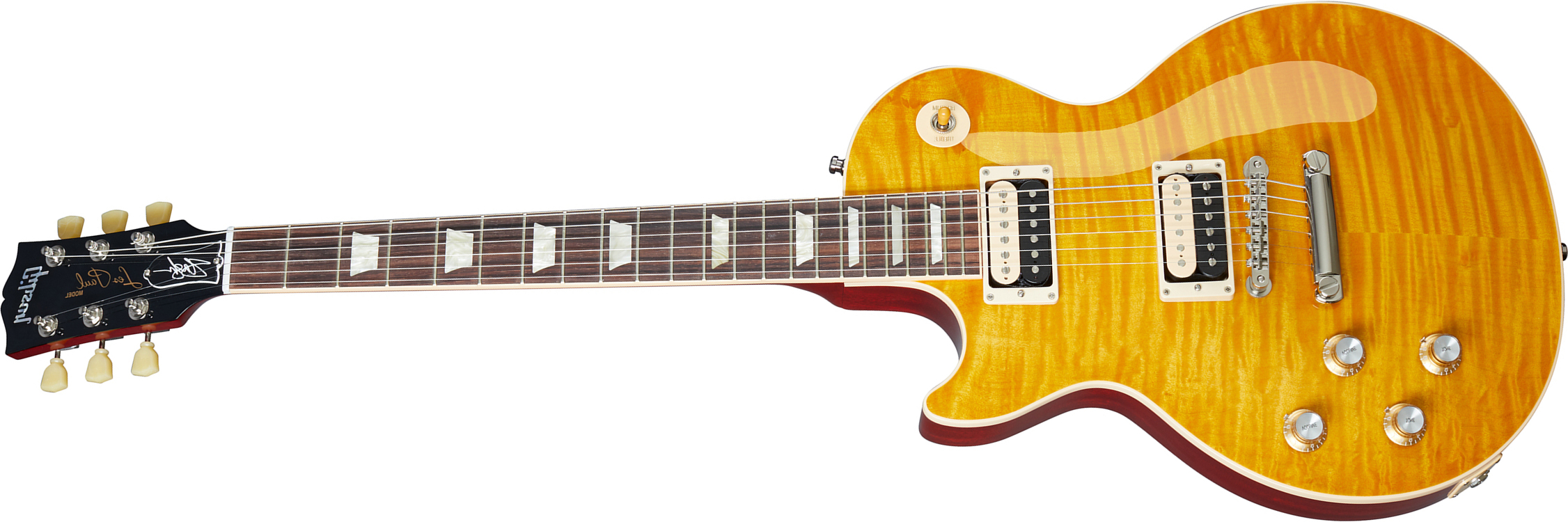 Gibson Slash Les Paul Standard 50's Lh Original 2020 Signature Gaucher 2h Ht Rw - Appetite Amber - E-Gitarre für Linkshänder - Main picture