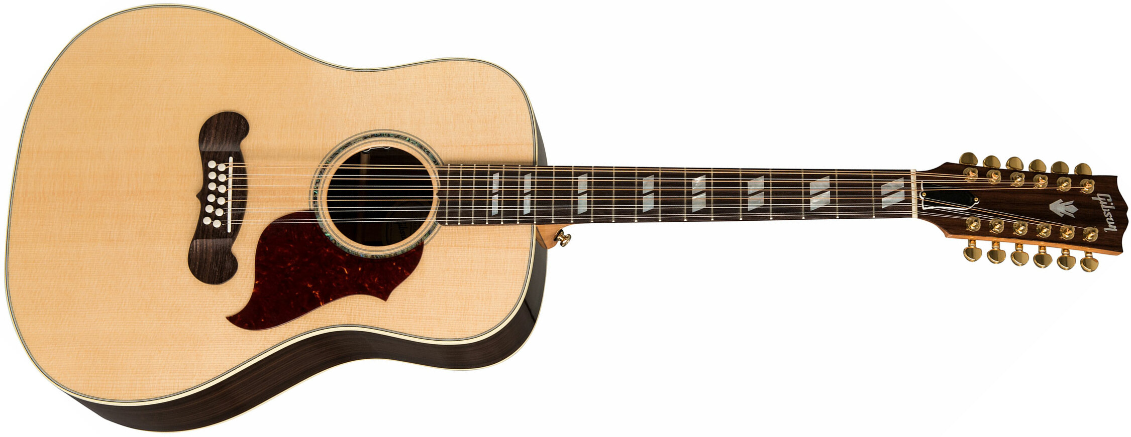 Gibson Songwriter 12-string 2019 Dreadnought 12-cordes Epicea Palissandre Rw - Antique Natural - Westerngitarre & electro - Main picture