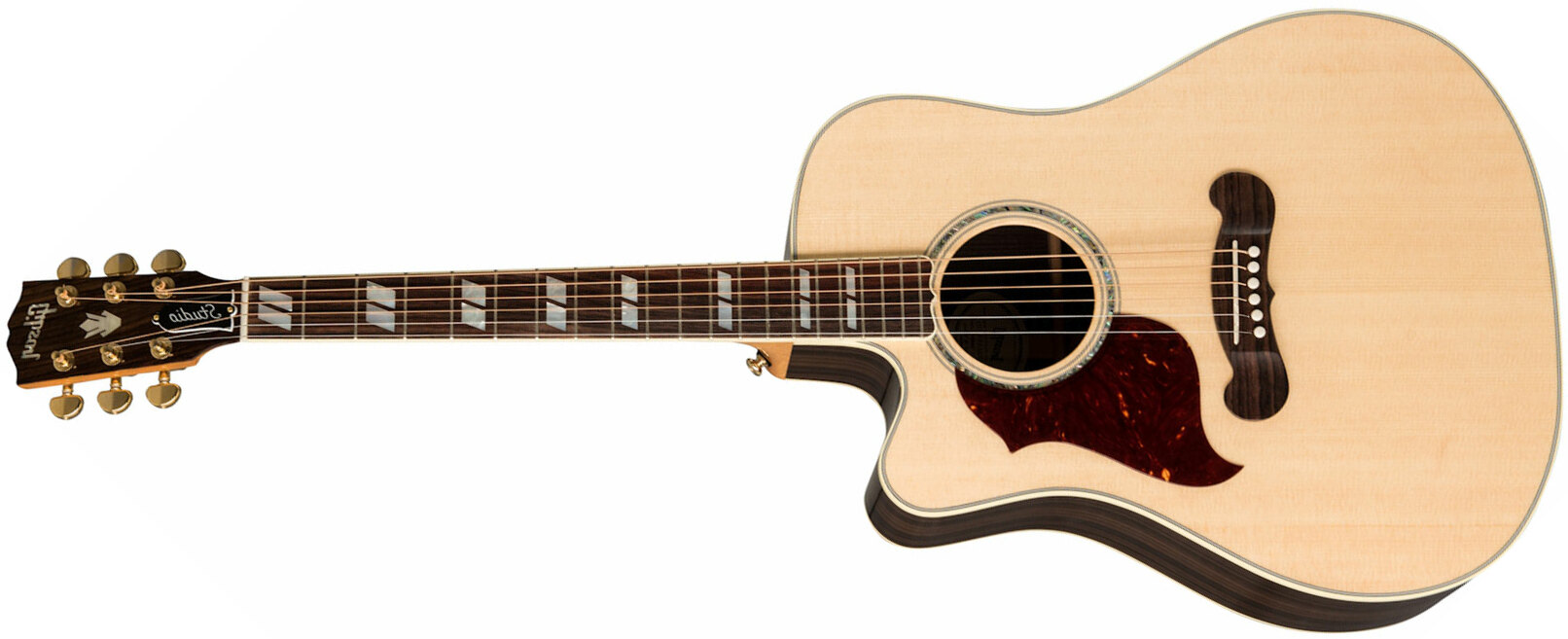 Gibson Songwriter Cutaway Lh Gaucher 2019 Dreadnought Epicea Palissandre Rw - Natural - Westerngitarre & electro - Main picture