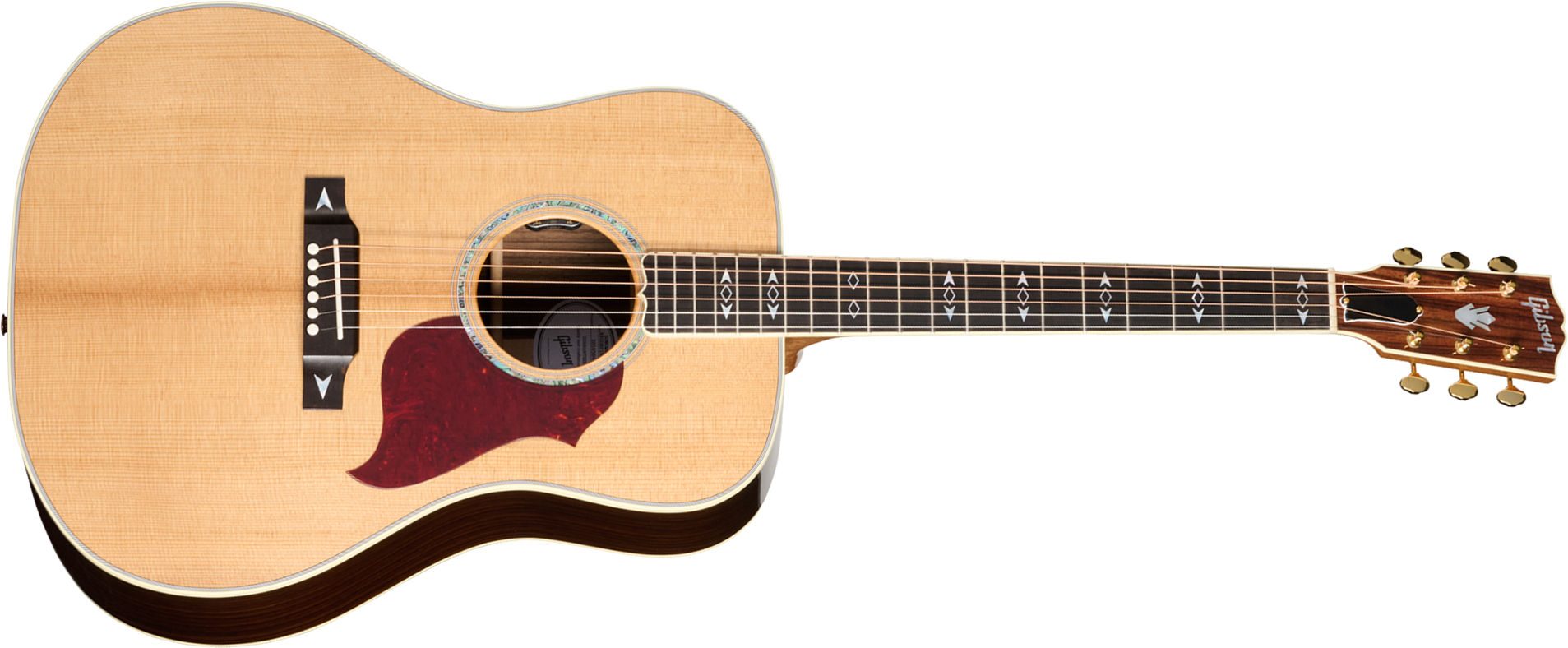 Gibson Songwriter Recording Artist Dreadnought Epicea Palissandre Rw - Antique Natural - Folk-Gitarre - Main picture