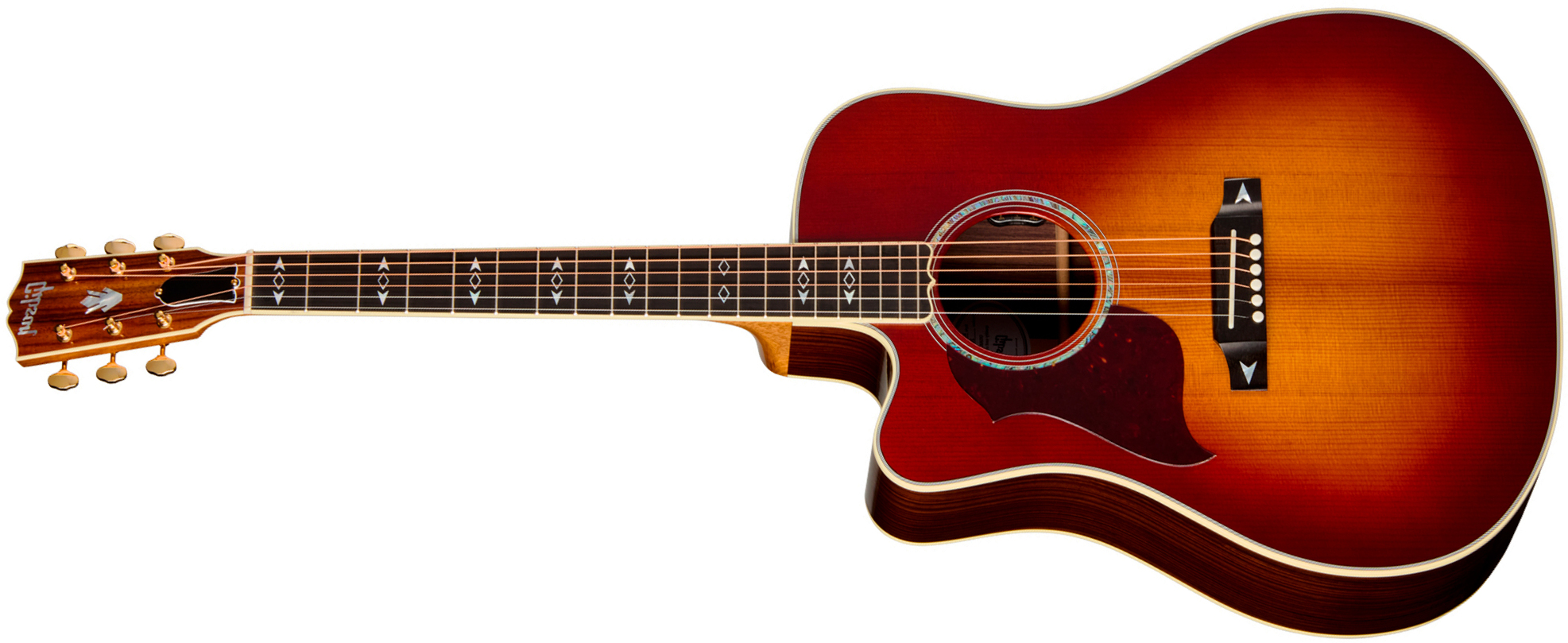 Gibson Songwriter Recording Artist Lh (baggs Hifi Dna) Dreadnought Cw Gaucher Epicea Palissandre Eb - Rosewood Burst - Folk-Gitarre - Main picture