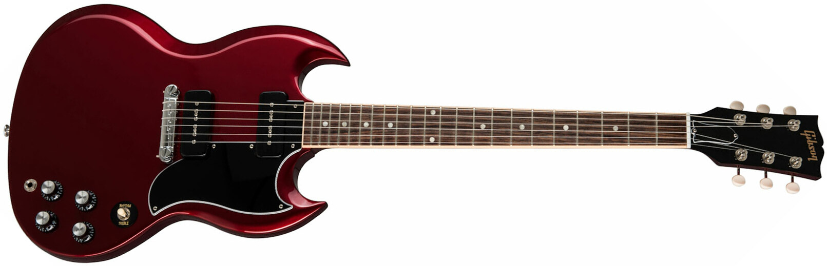 Gibson Sp Special Original 2p90 Ht Rw - Vintage Sparkling Burgundy - Retro-Rock-E-Gitarre - Main picture