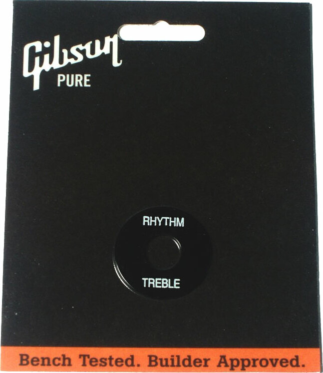 Gibson Switchwasher Black Avec Imprime Blanc - Einfassungsplatte für Schälter - Main picture