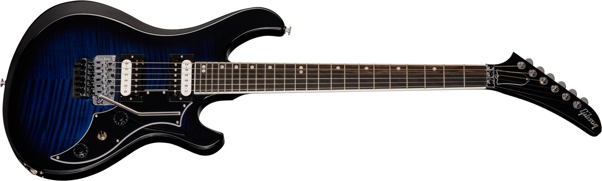 Gibson Victory Floyd Rose Usa 2h Fr Eb - Deep Ocean Burst - Double Cut E-Gitarre - Main picture