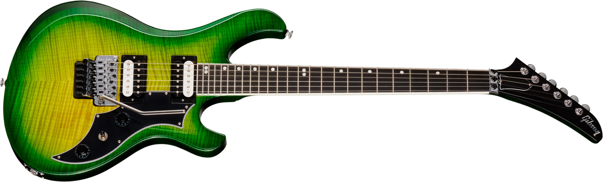 Gibson Victory Floyd Rose Usa 2h Fr Eb - Iguana Burst - Double Cut E-Gitarre - Main picture