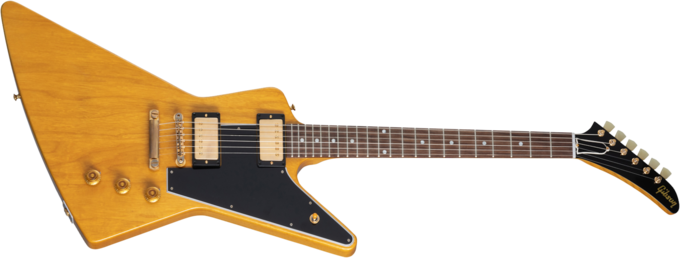 Gibson Custom Shop 1958 Korina Explorer Reissue (Black Pickguard) - Vos natural