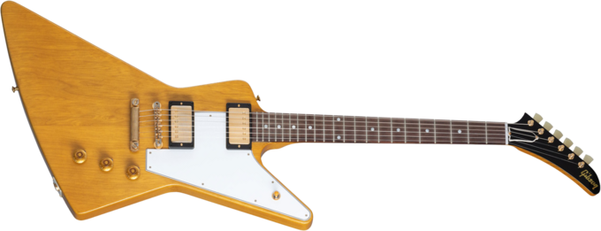 Gibson Custom Shop 1958 Korina Explorer Reissue (White Pickguard) - Vos natural