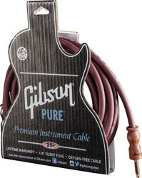 Kabel Gibson Pure Premium Instrument Cable 25ft / 7.62m - Cherry