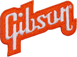 Wappenschild Gibson Logo Patch - Orange